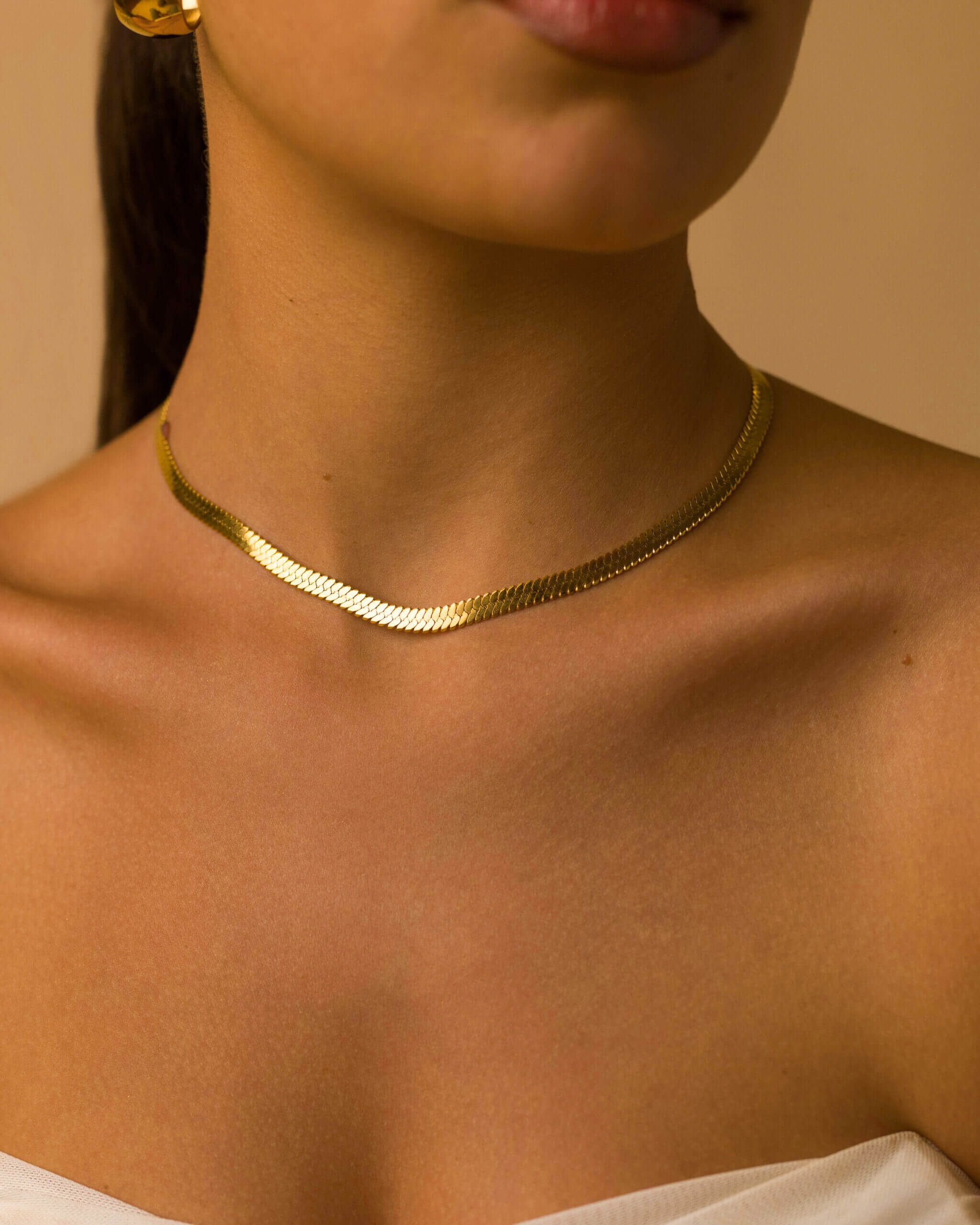 Herringbone Chain | 18K Gold Plated 