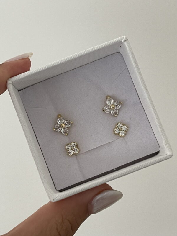Diamonte Zahra Studs Gold - Image 3