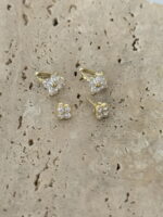 Diamonte Zahra Studs Gold - Image 2