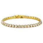 Oval Tennis Bracelet 4MM Gold